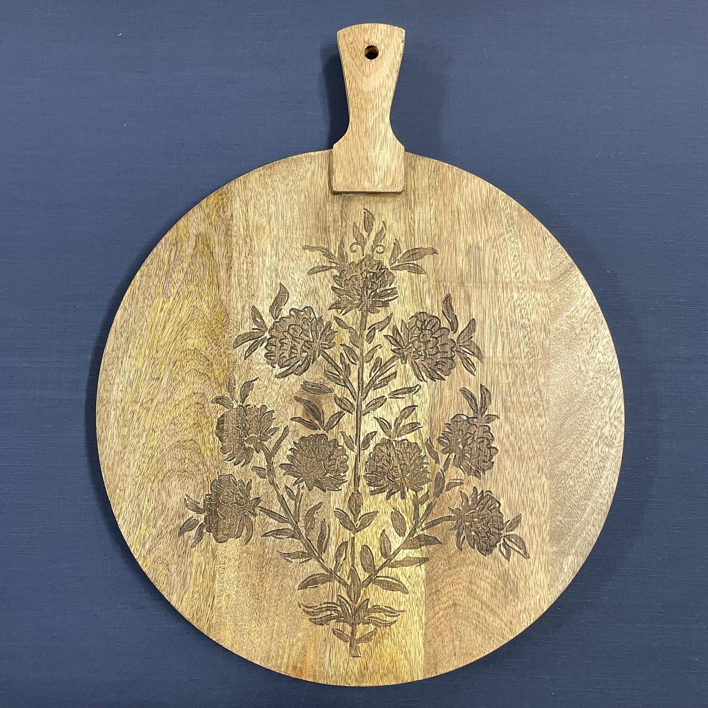 Block Print Circle Board - Mud Pie