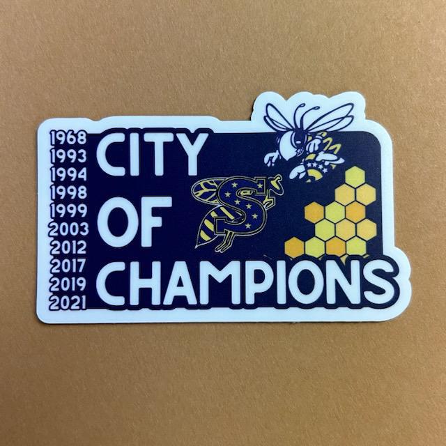 City of Champs- Sticker