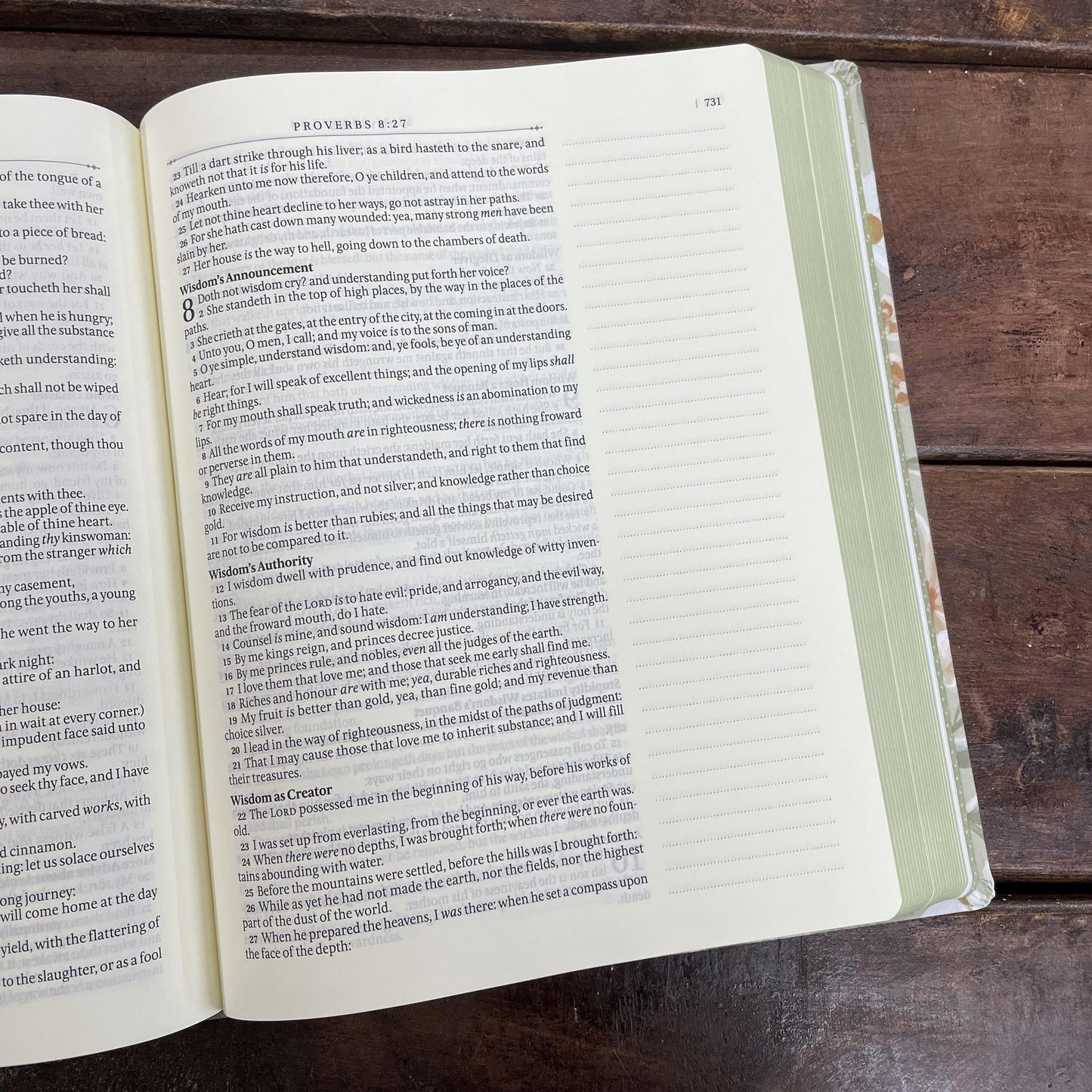 Note-Taking Bible - Luke 22:42 - KJV - CAG
