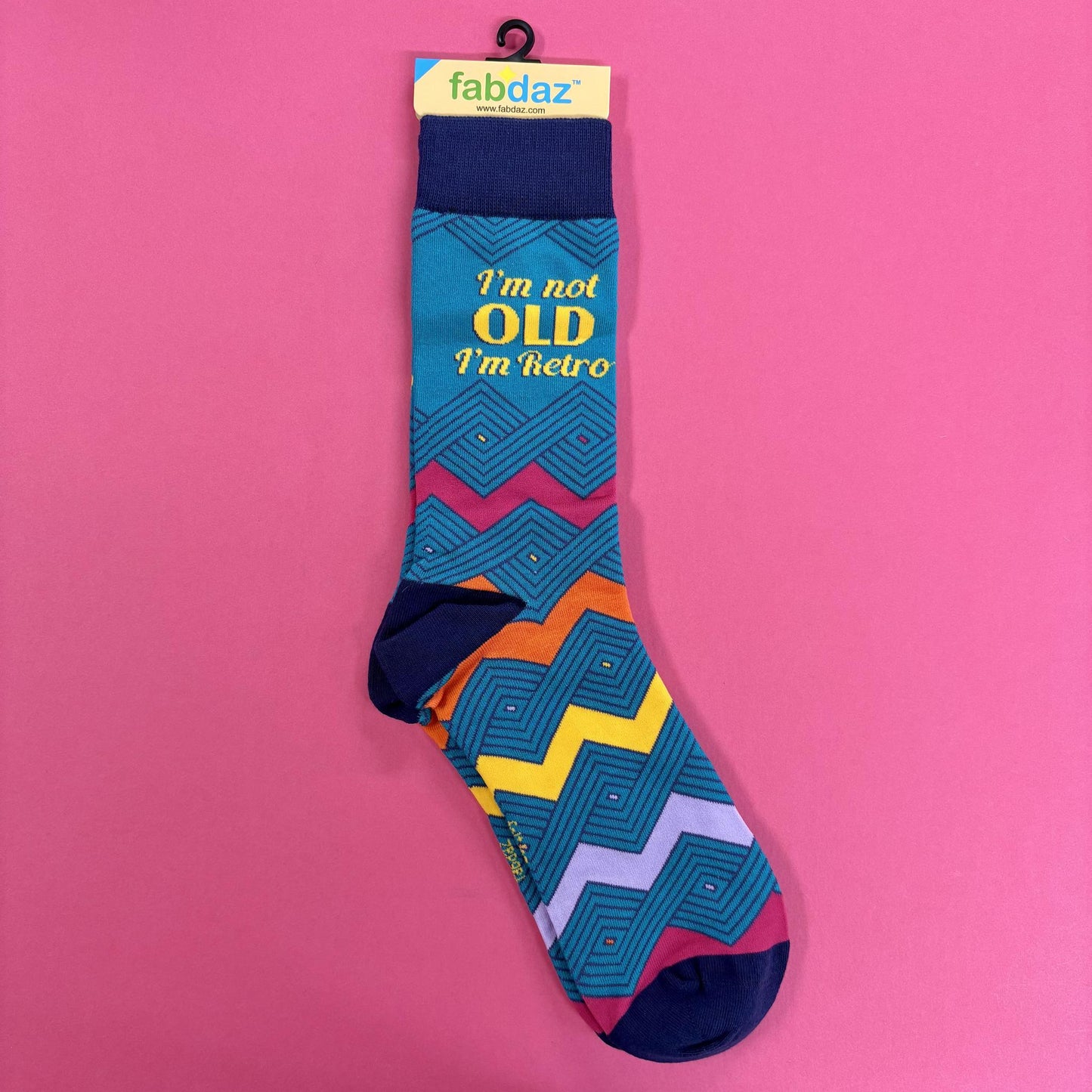 I'm Not Old I'm Retro Socks - Fabdaz