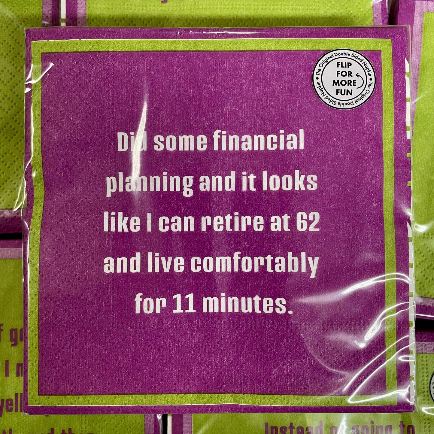 "Instead of Going To Starbucks..." Reversible Cocktail Napkins