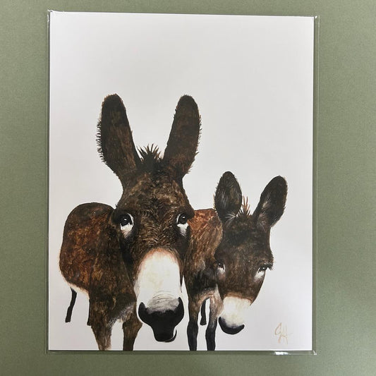 Murray Donkeys 11x14 Print- Dolly Estelle