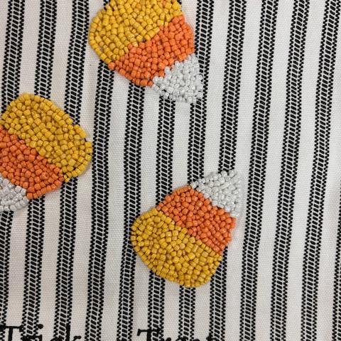 Trick or Treat Beaded Towel- Mud Pie