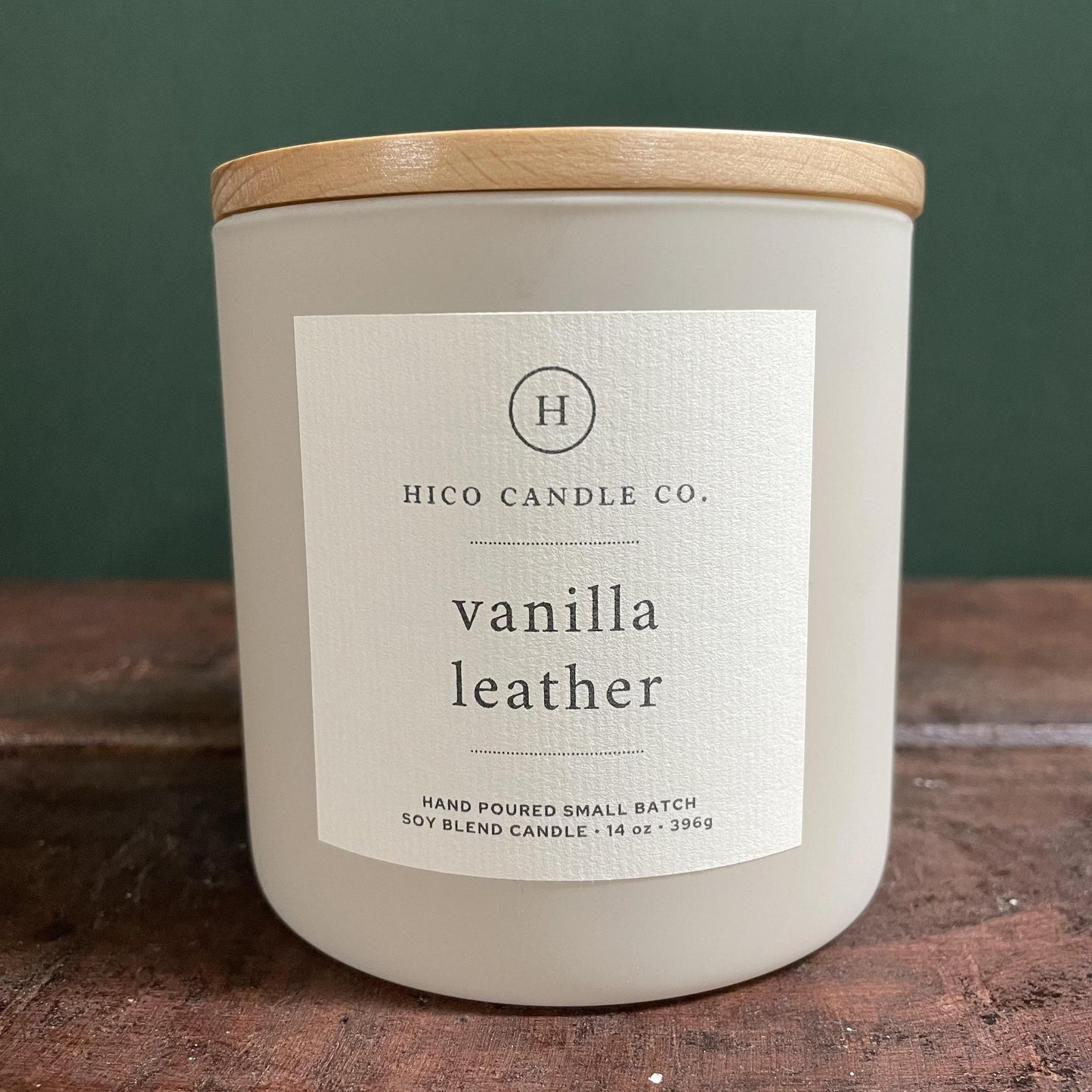 Vanilla Leather Candle - Hico Candle Co.