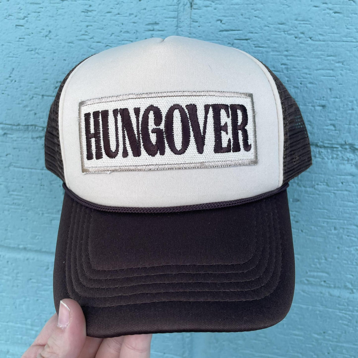 Hungover Brown and Tan Trucker