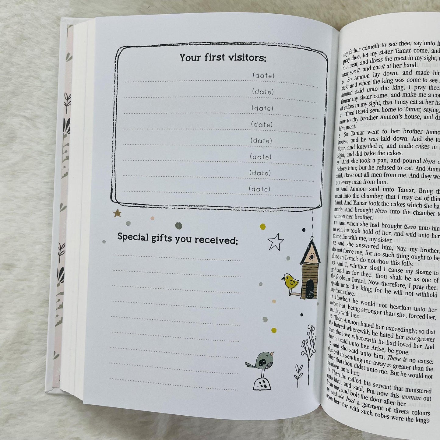 Kept In My Heart KJV Keepsake Bible - Coral