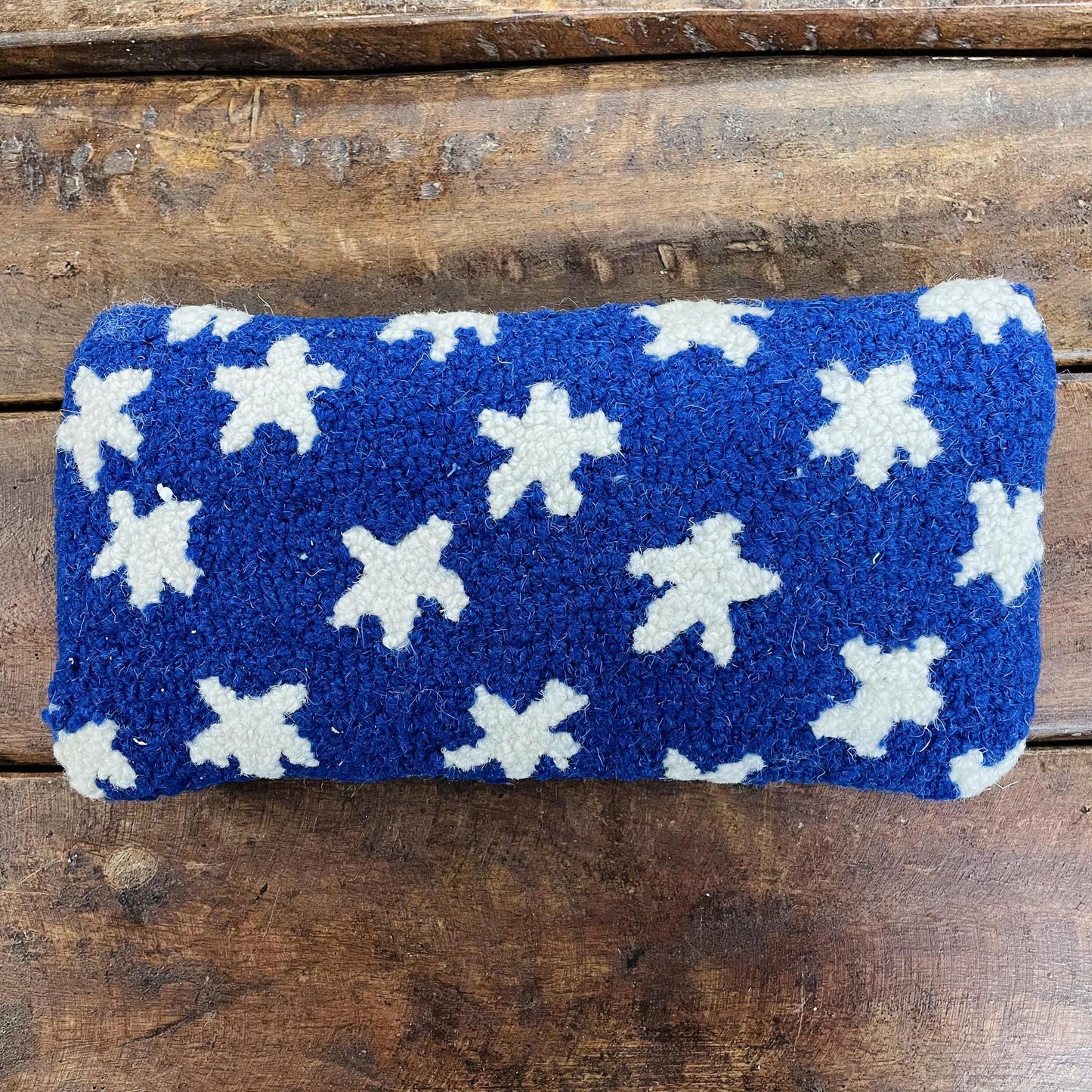 Flag Hooked Pillows - Mud Pie