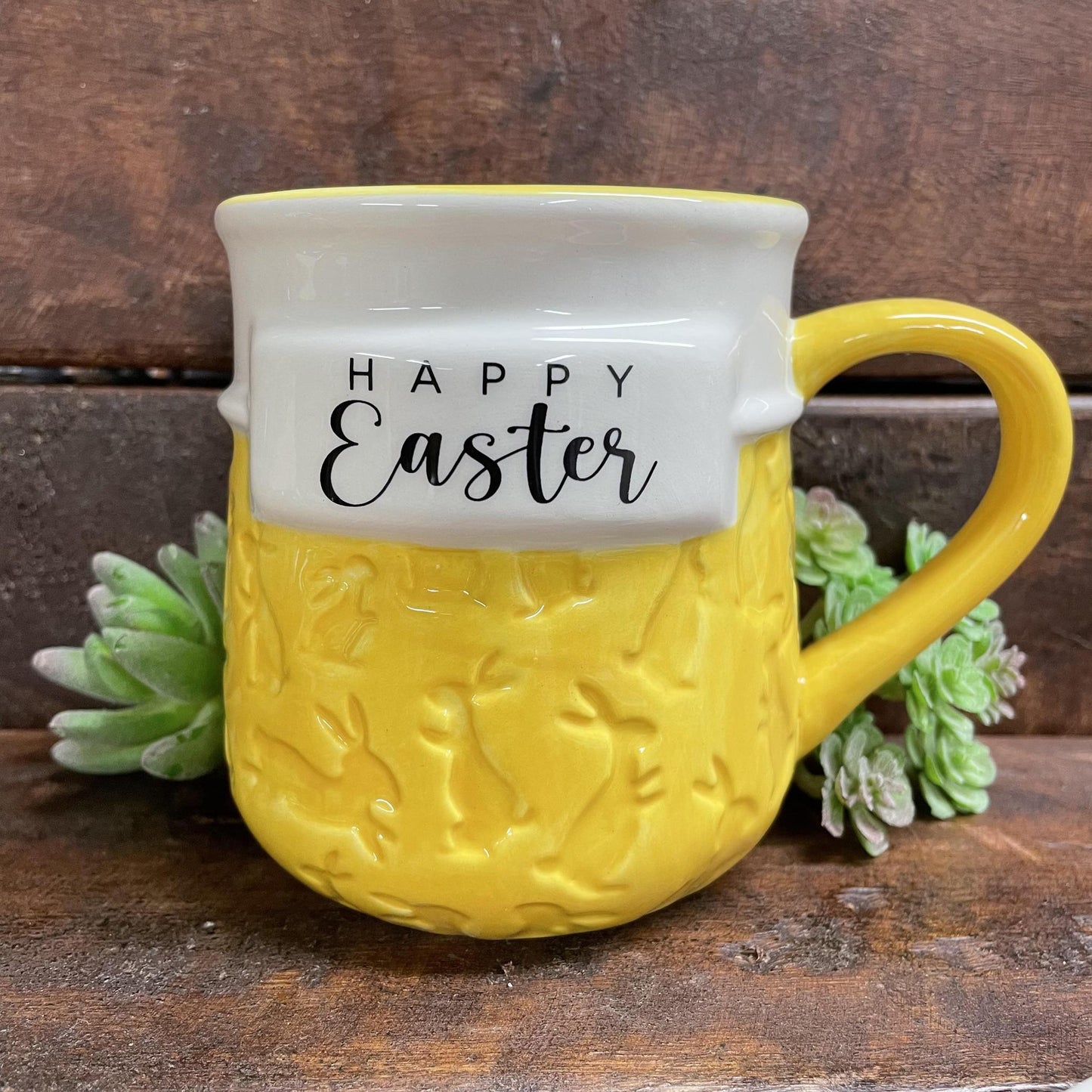 Happy Easter Yellow Bunny Mug- Glory Haus