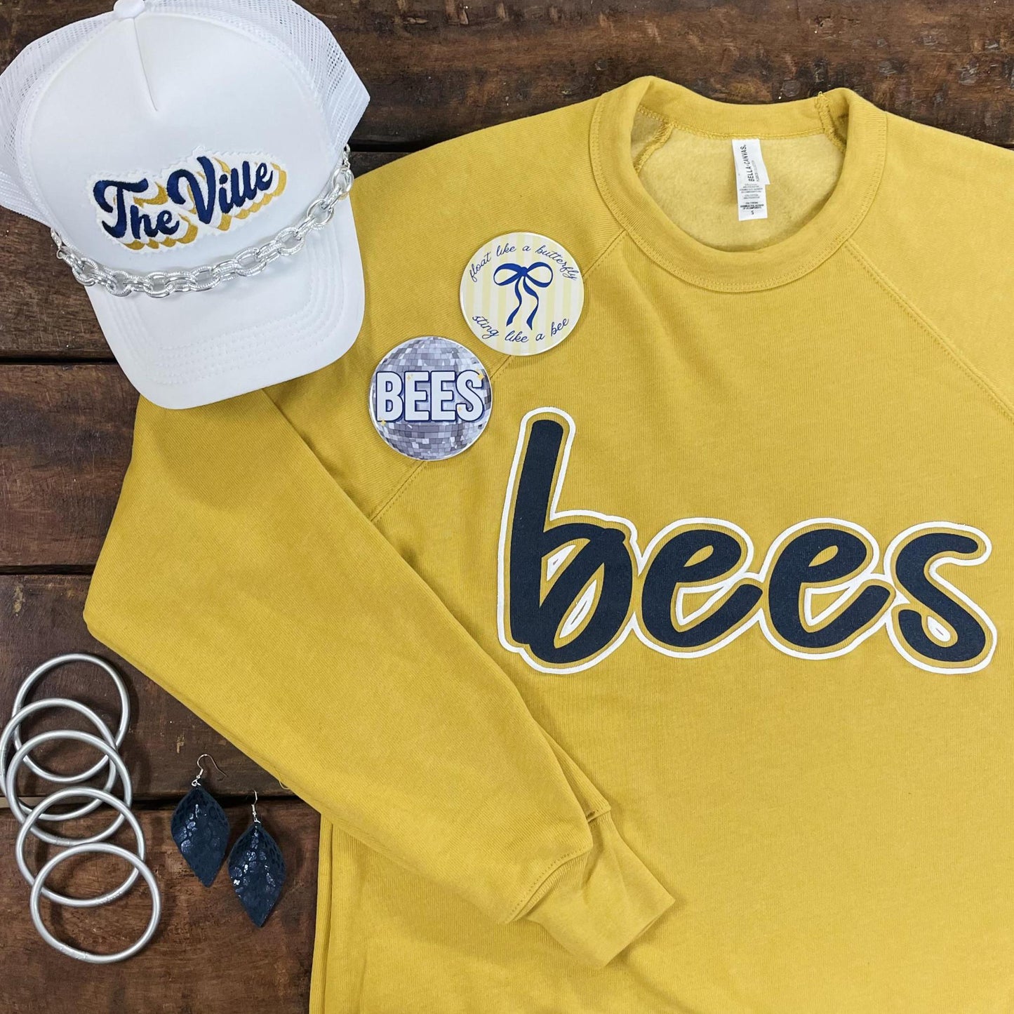 Bees Puff Paint Sweatshirt