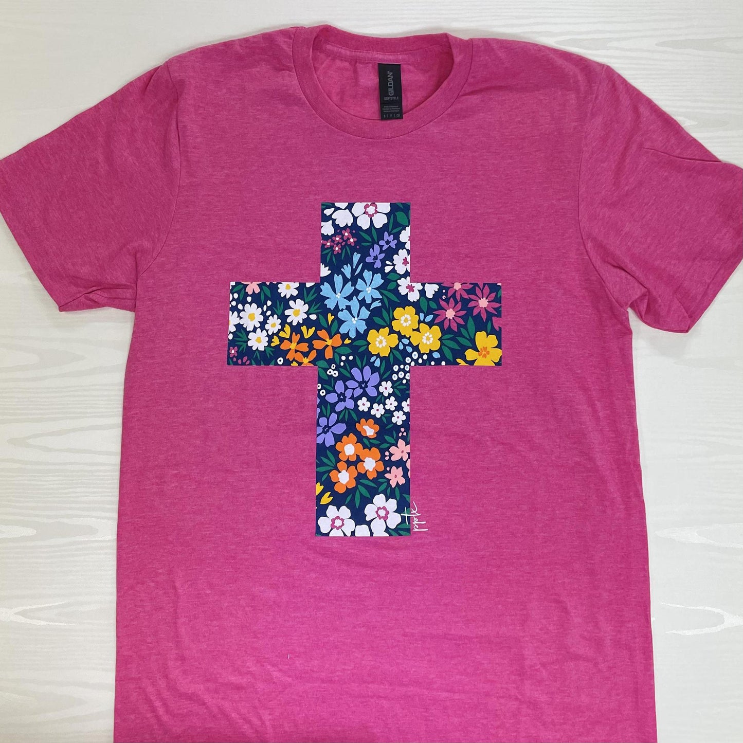 Floral Cross Tee - PPTX