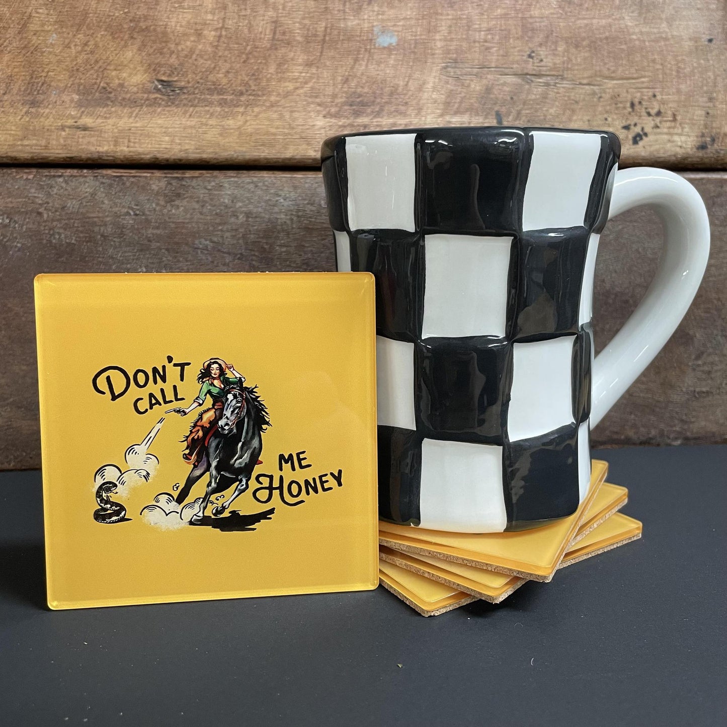 Don't Call Me Honey- Coaster Set- Deny Designs