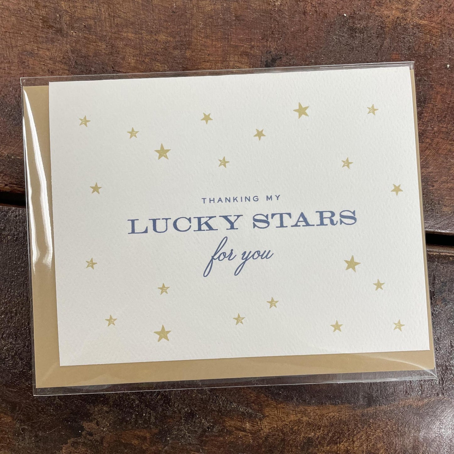 Thanking My Lucky Stars Card- J&J