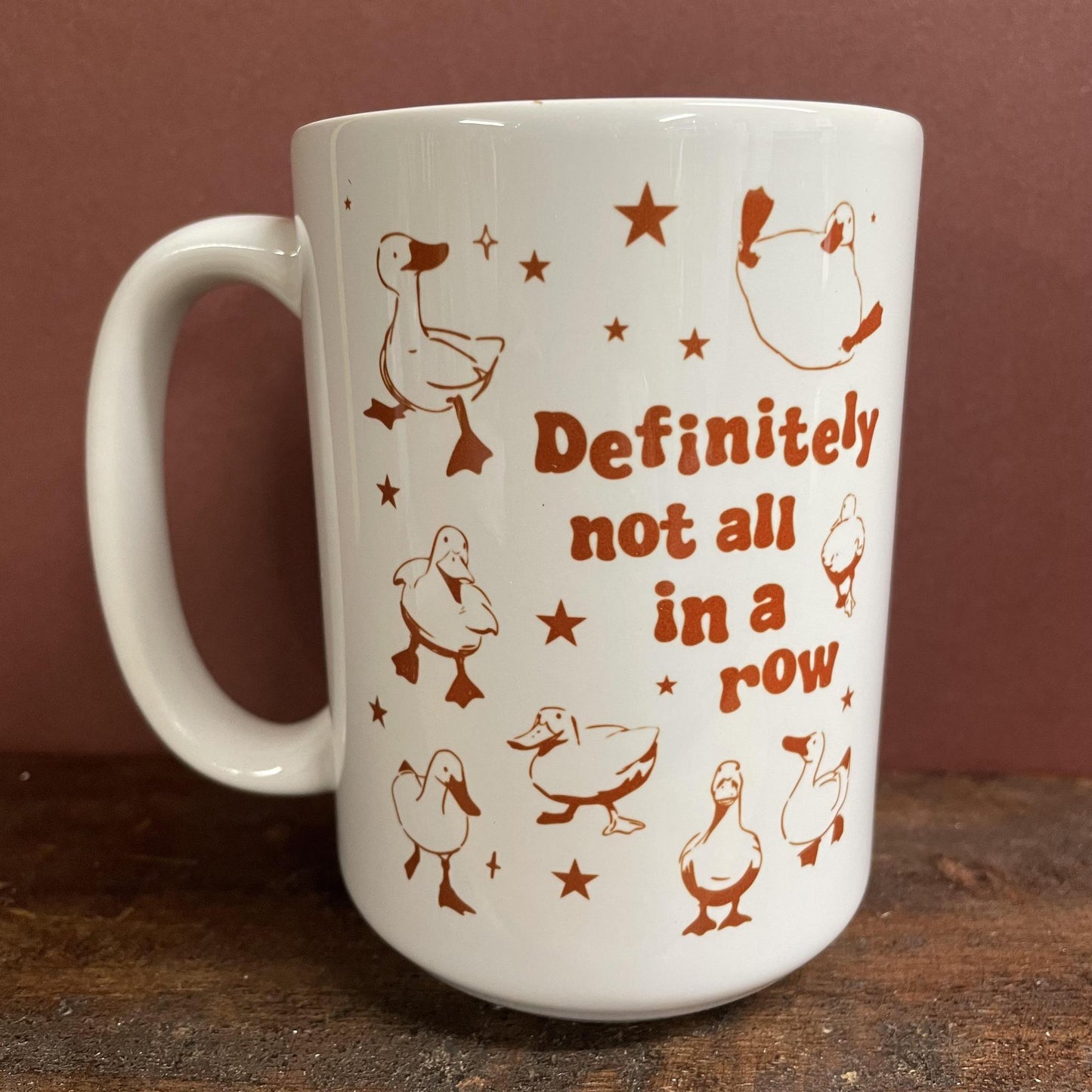 Definitely Not In A Row - Mug and Mini