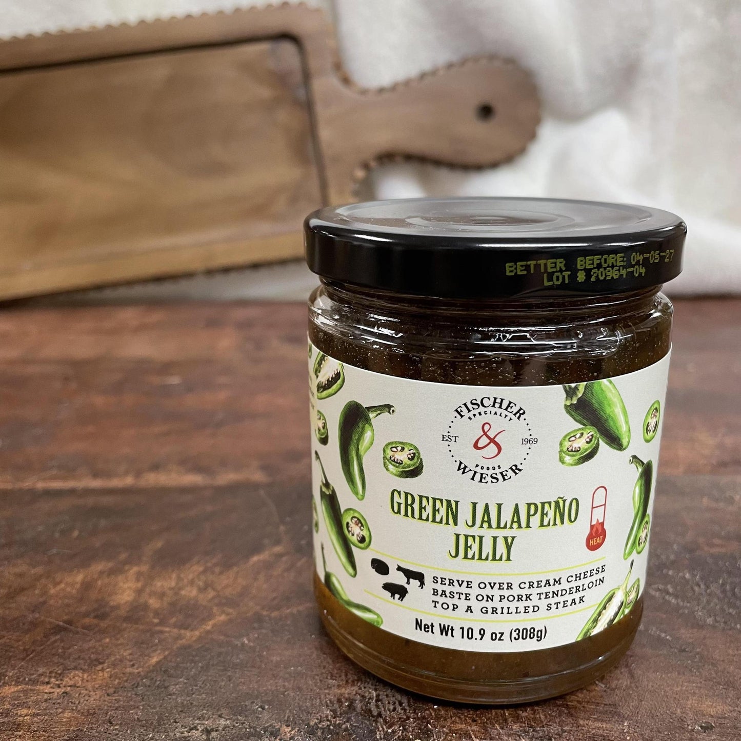 Green Jalapeno Jelly- Fischer & Wieser