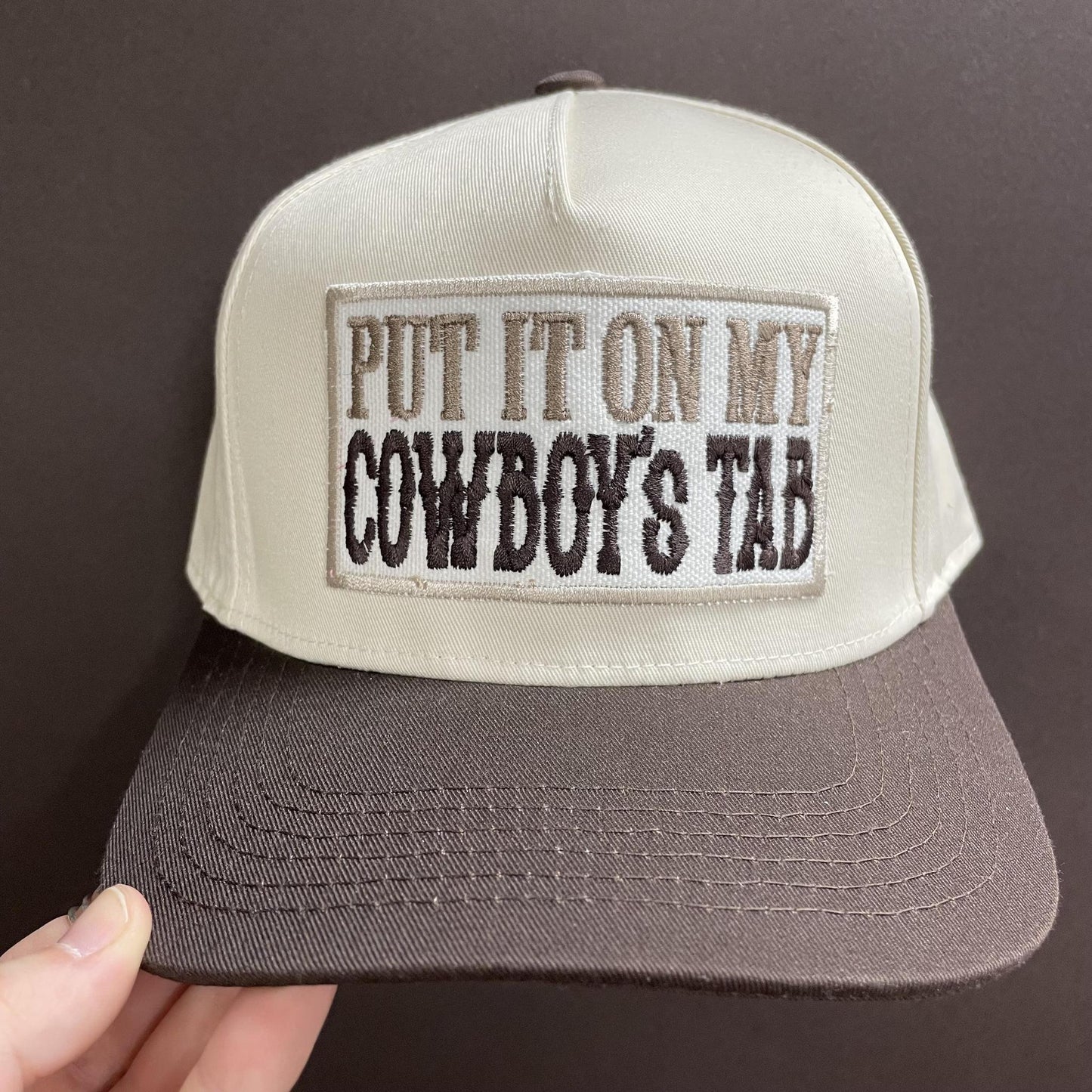 Cowboy's Tab Canvas Cap - Lucky Girl
