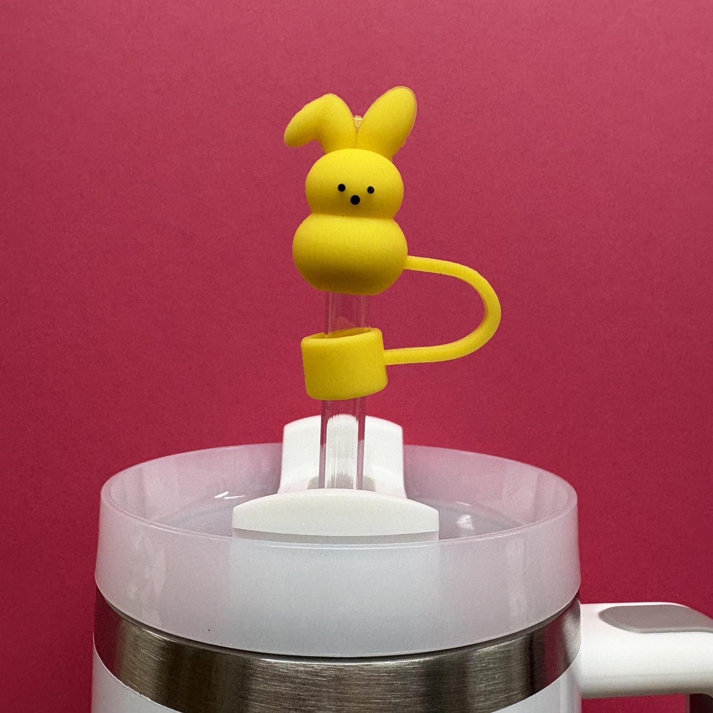 Straw Topper - Yellow Peep