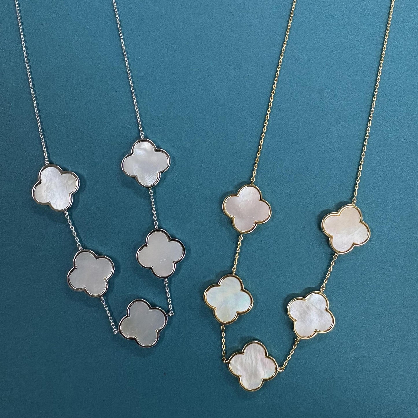 Short Link Clover Necklace - Fashion City