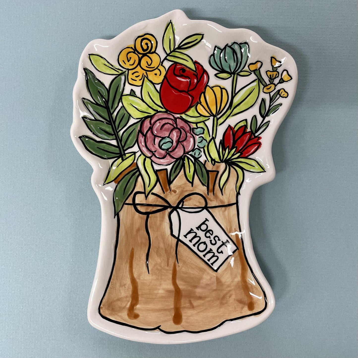 Best Mom Bouquet Trinket Tray- Glory Haus