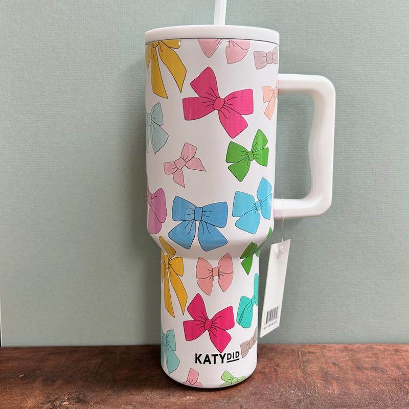 Multicolored Bows Tumbler- Katydid