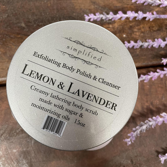 "Lemon & Lavender" Body Scrub -Simplified