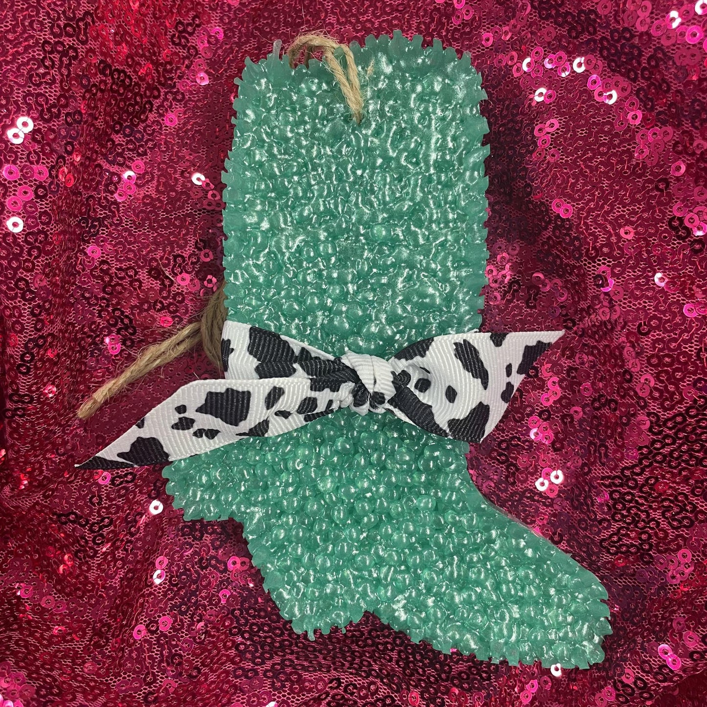 Mahogany Teakwood- Teal Boot- Funky Freshies