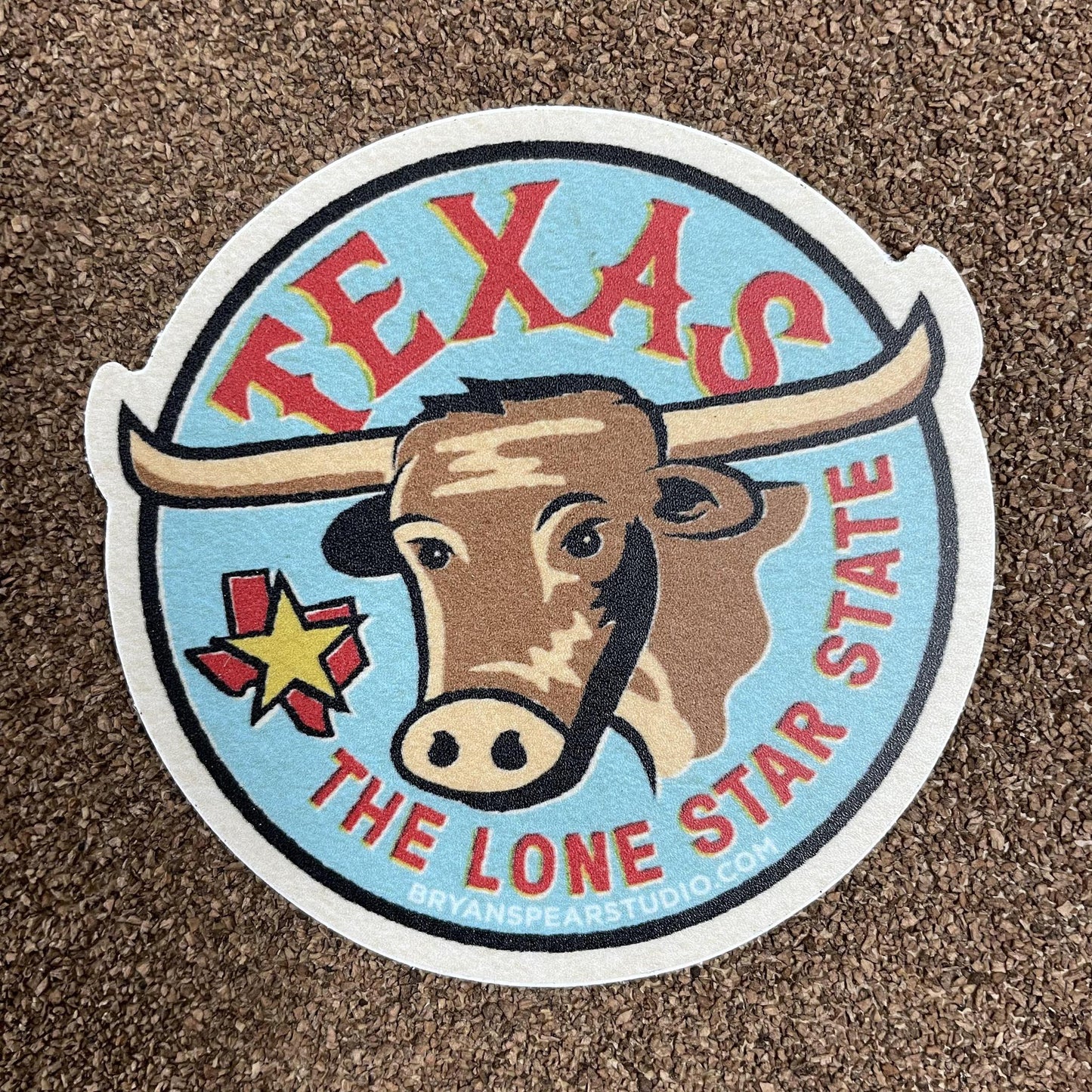 Texas Lone Star State Sticker - Bryan Spear Studio