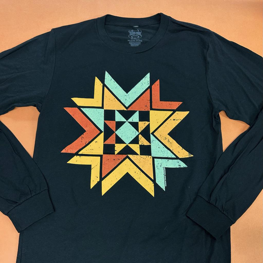 Quilted Aztec Long Sleeve- Texas True