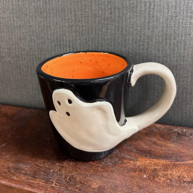 Ghost Glow Dark Mug- Halloween Mud Pie