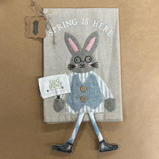 Spring Is Here Dangle Towel- Easter Mud Pie