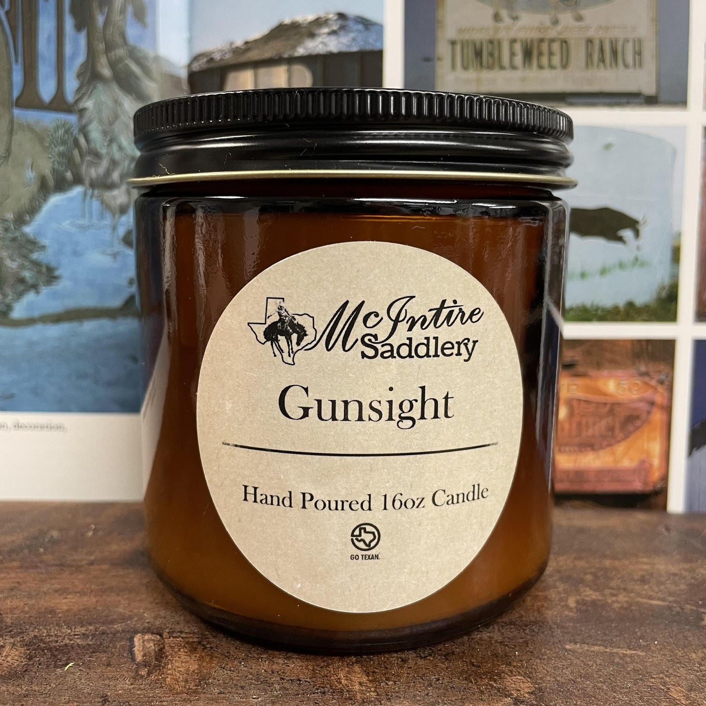 Gunsight Candle - 16oz - McIntire Saddlery