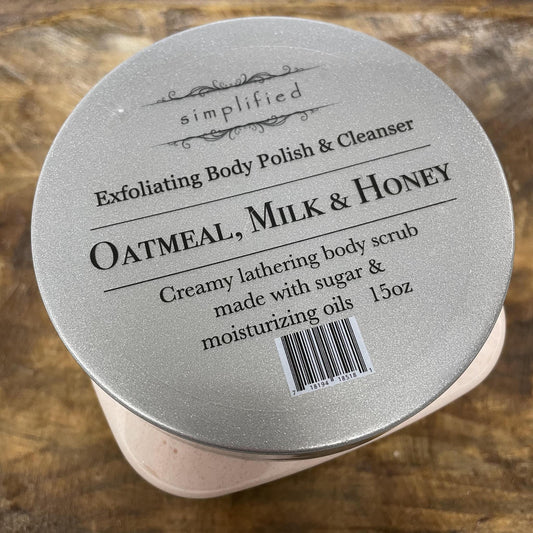 "Oatmeal, Milk & Honey" Body Scrub -Simplified