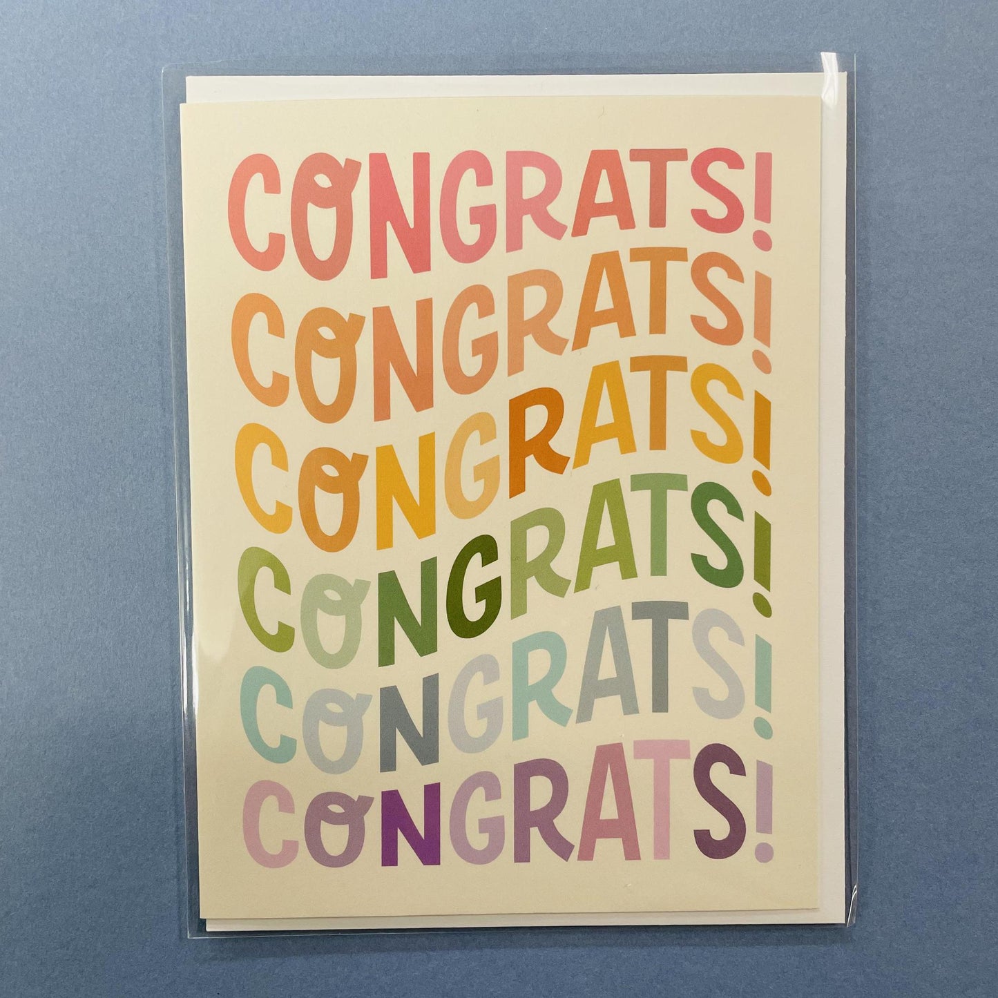 Congrats Wonky Type Card