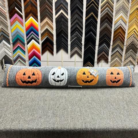 Long Pumpkin Ric Rac Pillow- Mud Pie