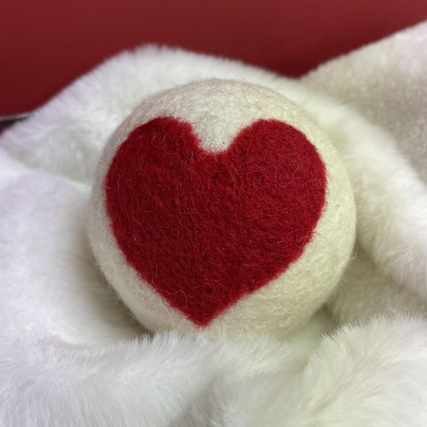 Red Heart Dryer Ball- Friendsheep