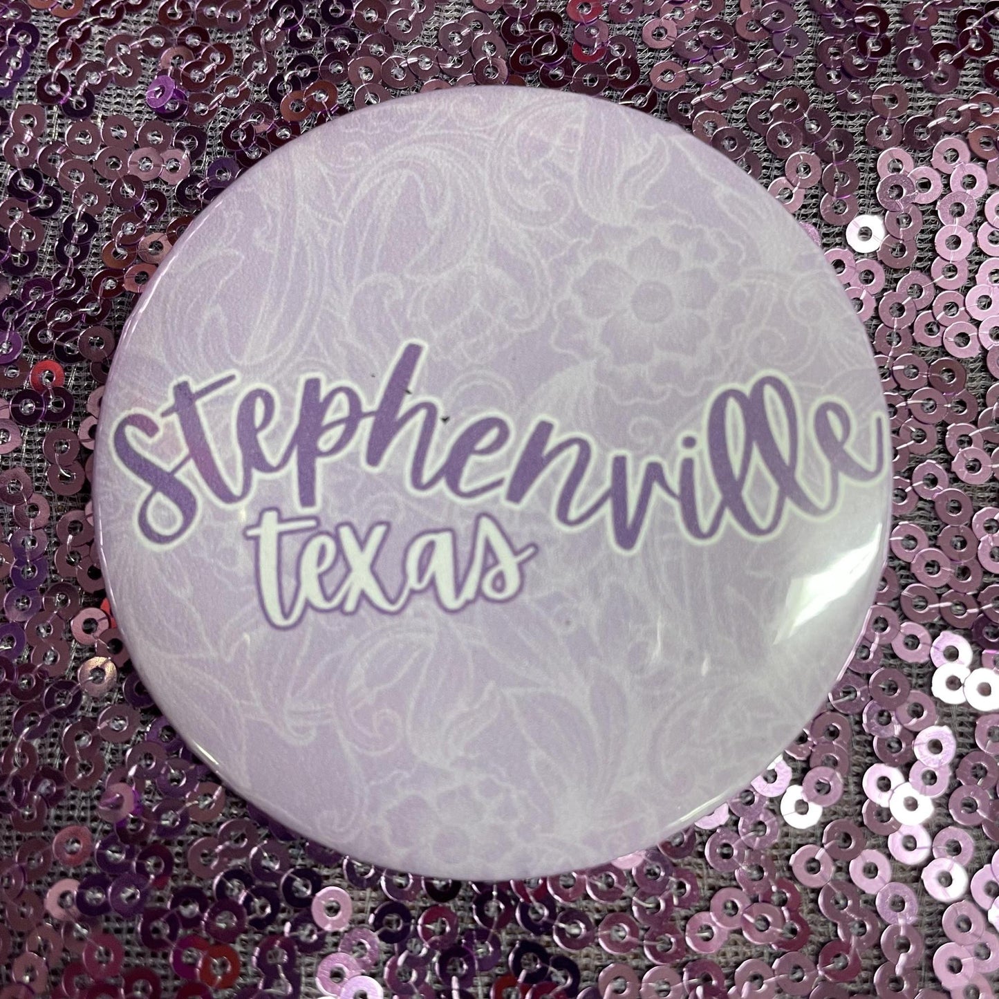 Stephenville, TX Purple Button