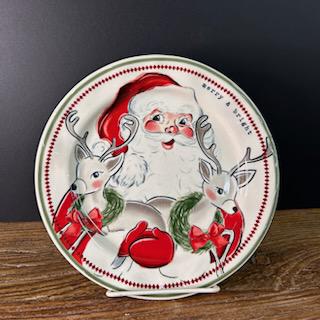 Reindeer Santa Salad Plate- Mud Pie