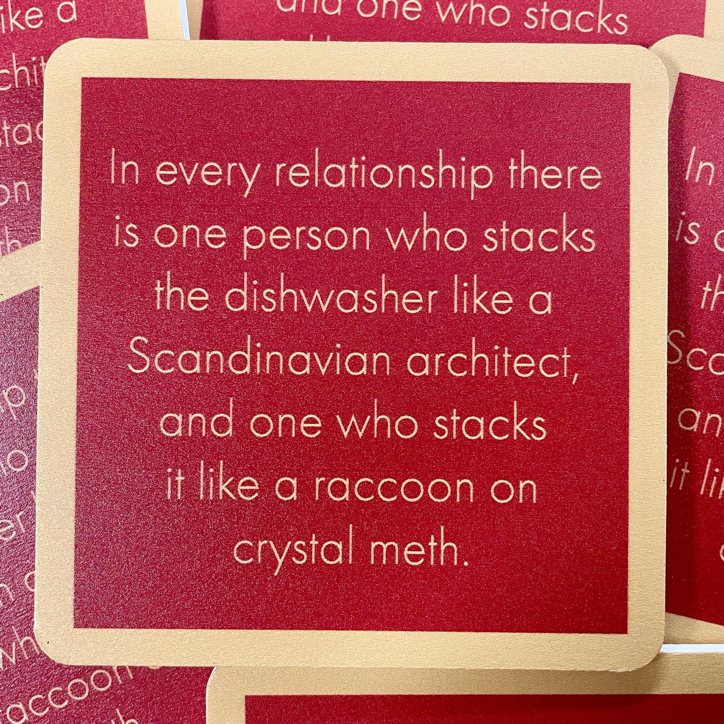 Dishwasher Coaster- Drinks on Me