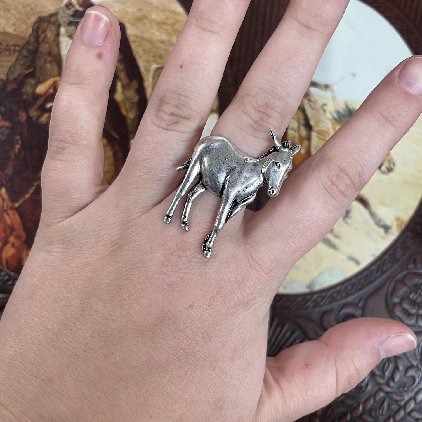 Silver Donkey Ring - ATG
