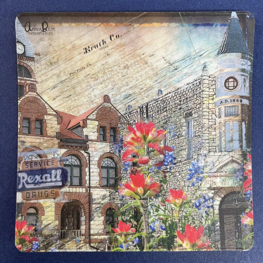 Stephenville Square, 3x3 Magnet -Amanda Butler Photography Mixes