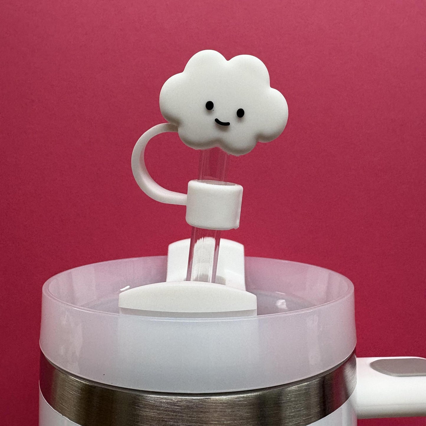 Straw Topper - Happy Cloud