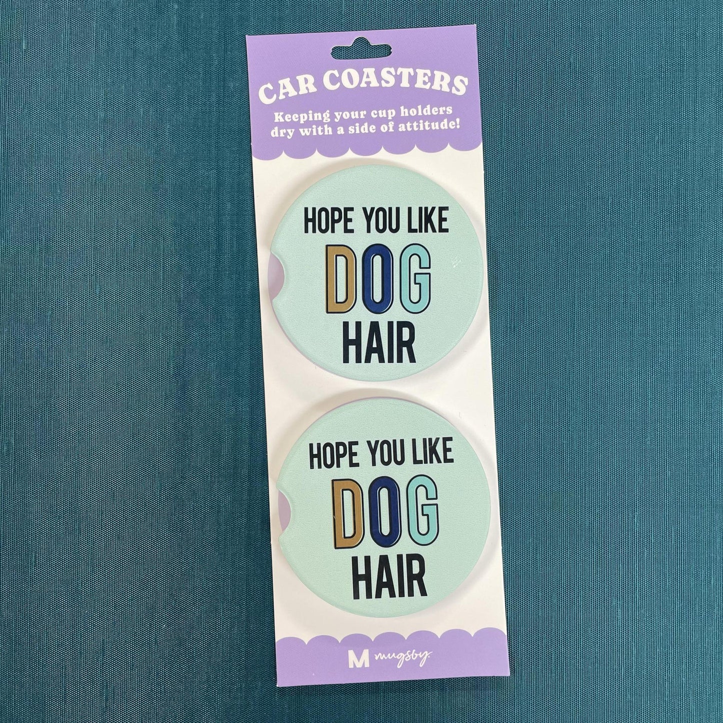 Dog Hair Car Coasters - Mugsby