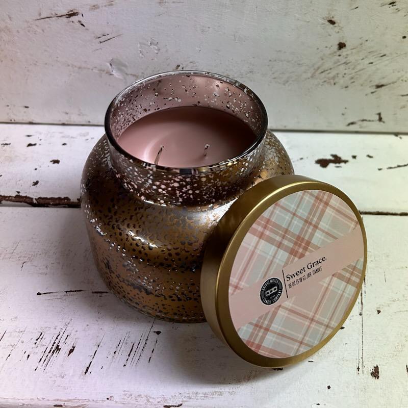Gold Jar Candle, Sweet Grace- Bridgewater