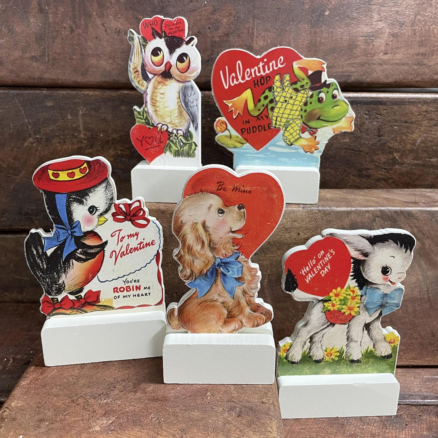 Valentine's Stand Up Sitters - Primitives By Kathy