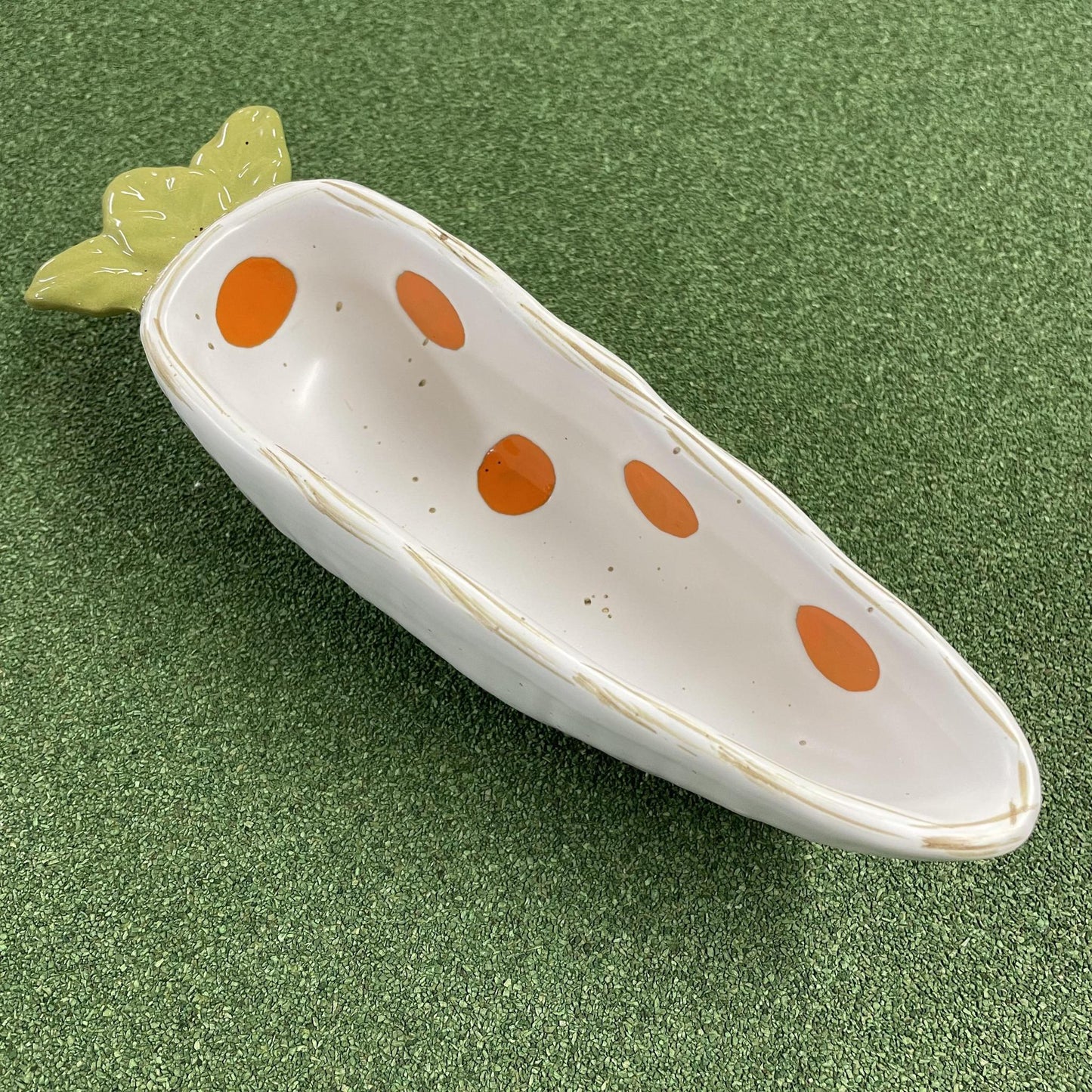 Dot Carrot Candy Dish - Mud Pie