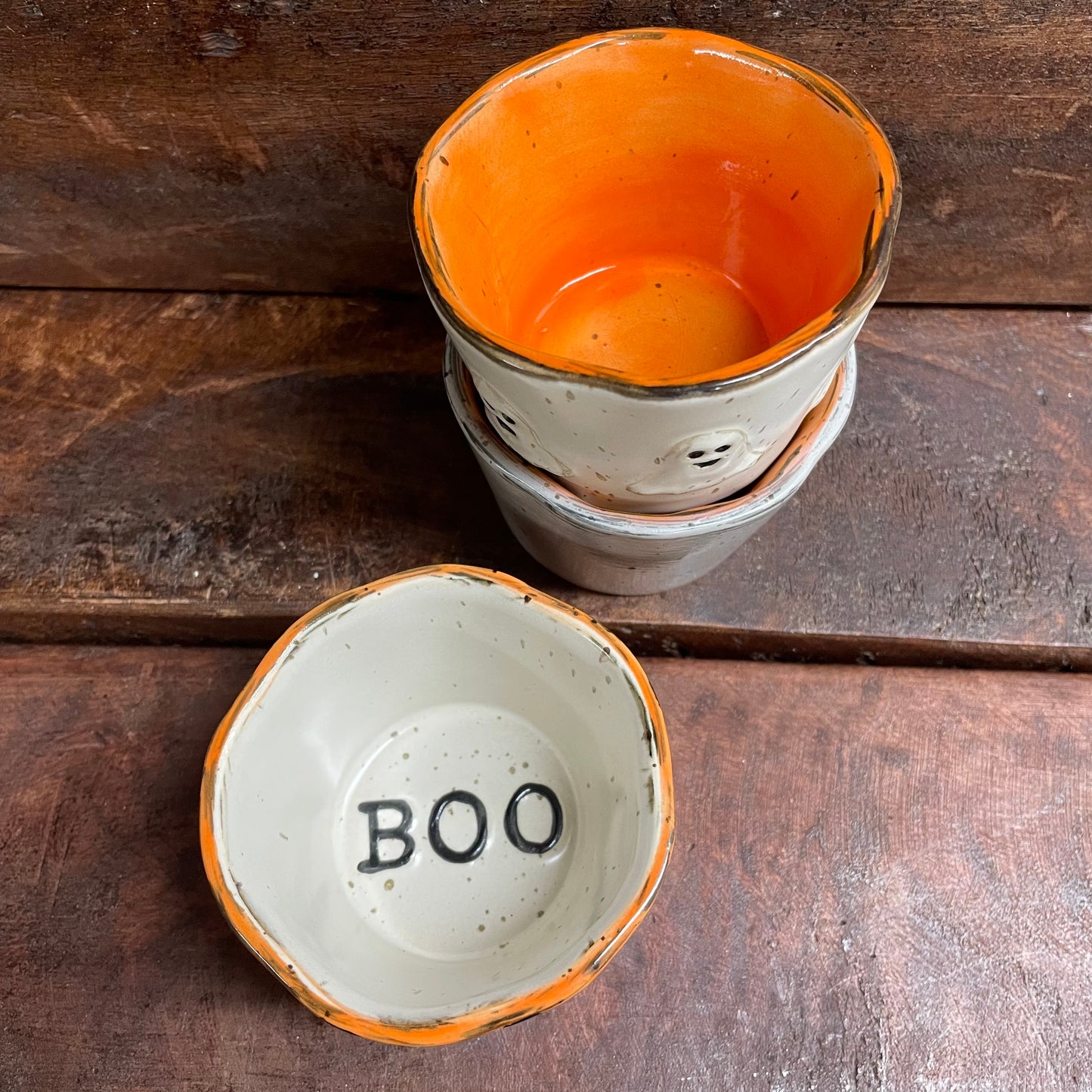 Halloween Ramekin Set - Orange