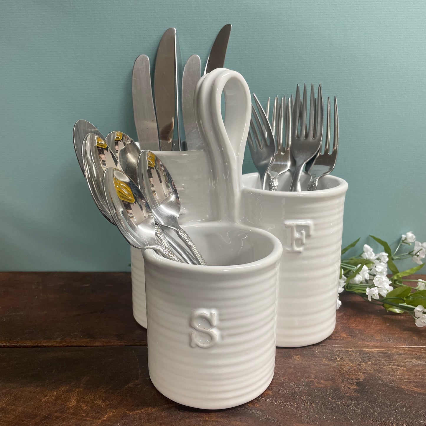 Utensil Caddy- Mud Pie