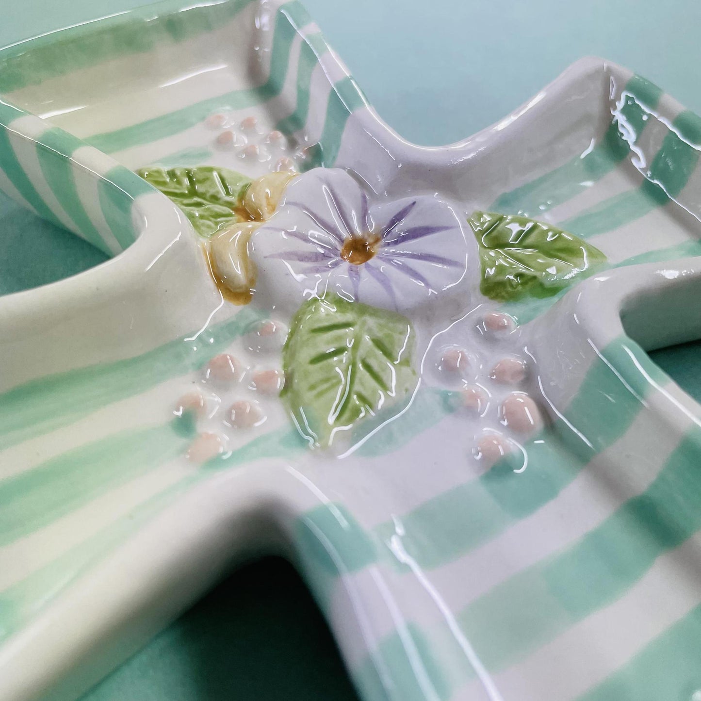 Floral Cross Trinket Tray- Glory Haus