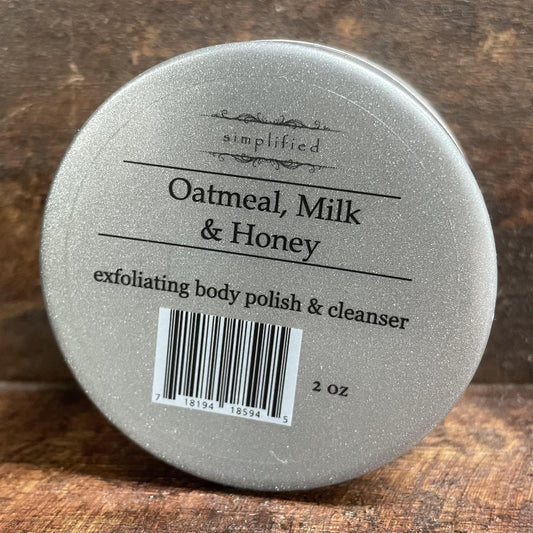"Oatmeal, Milk & Honey" Scrub 2oz -Simplified