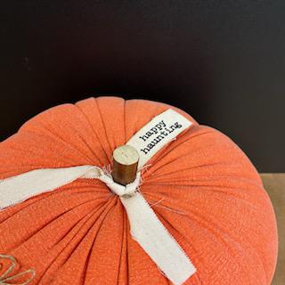 Orange Pumpking Sitter- Mud Pie