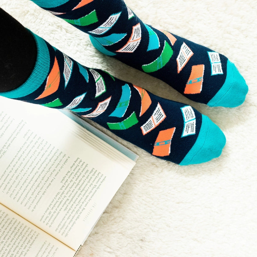 Book Nerd Socks - Lavley